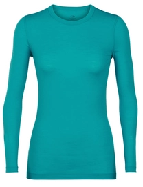 Long Sleeve T-Shirt Icebreaker Womens Sprite LS Crewe Arctic Teal