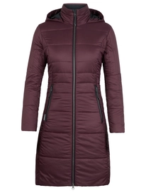 Jacke Icebreaker Stratus X 3Q Hooded Jacket Velvet Jet Heather Damen
