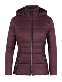 Jacke Icebreaker Stratus X Hooded Jacket Velvet Jet Heather Damen