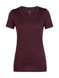 T-Shirt Icebreaker Womens Tech Lite SS Low Crewe Velvet