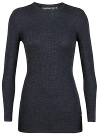 Pullover Icebreaker Valley Slim Crewe Sweater Char Heather Damen