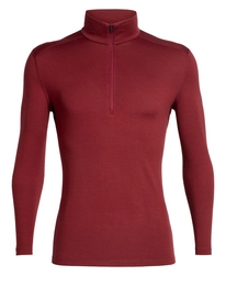 Longsleeve Icebreaker 260 Tech LS Half Zip Cabernet Herren