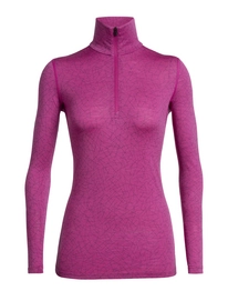 T-shirt à Manches Longues Icebreaker Women 200 Oasis LS Half Zip Sky Paths Amore