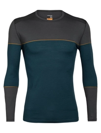 Longsleeve Icebreaker 200 Oasis Deluxe LS Crewe Nightfall Herren