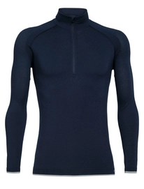 Longsleeve Icebreaker Men 200 Zone Seamless LS Half Zip Midnight Navy