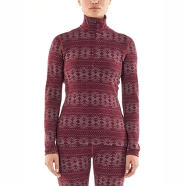 Longsleeve Icebreaker Women 250 Vertex LS Half Zip Crystalline Redwood