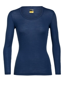 Longsleeve Icebreaker 175 Everyday LS Scoop Estate Blue Damen