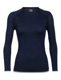 Longsleeve Icebreaker Women 200 Zone Seamless LS Crewe Midnight Navy
