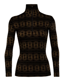 Longsleeve Icebreaker Women 250 Vertex LS Half Zip Crystalline Black