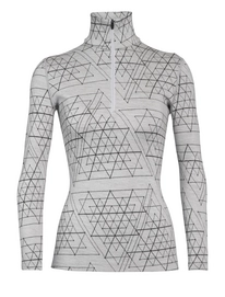Longsleeve Icebreaker Women 250 Vertex LS Half Zip Ice Structure Snow