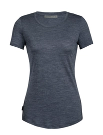 Unterhemd Icebreaker Sphere SS Low Crewe Midnight Navy Heather Damen