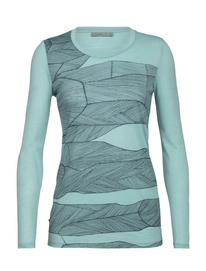 Longsleeve Icebreaker Women Tech Lite LS Low Crewe Melt Layers Hydro