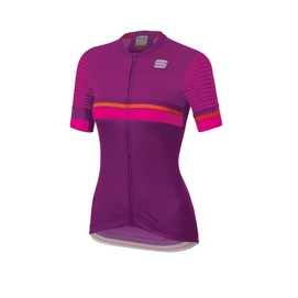 Fietsshirt Sportful Women Diva 2 Jersey Victorian Purple Bubble