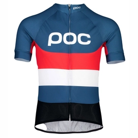 Fietsshirt POC Men Essential Road Logo Prismane Multi Red