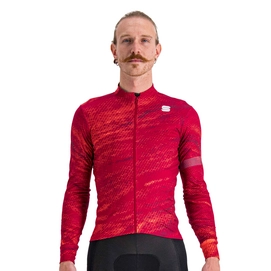 Maillot de Cyclisme Sportful Men Cliff Supergiara Thermal Red Rumba Pompelmo Red Wine