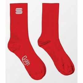 Fahrradsocke Sportful Matchy Socks Chili Red