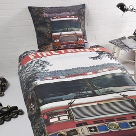 Dekbedovertrek DayDream Firetruck Multi Katoen