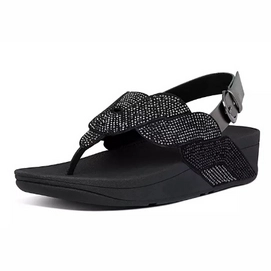FitFlop Paisley Rope Back-Strap Sandals All Black 3