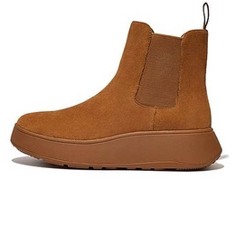 Bottes FitFlop Women F-Mode Suede Flatform Chelsea Boots Light Tan-Taille 36