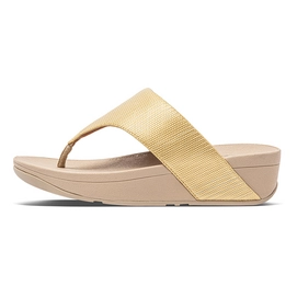 FitFlop Women Olive Textured Glitz Toe-Post Sandals Platino-Schoenmaat 39