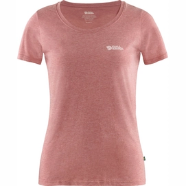 T-Shirt Fjällräven Logo Raspberry Red-Melange Damen