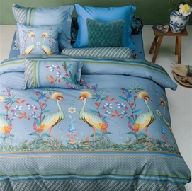 Bettwäsche Pip Studio Flirting Birds Blau Perkal