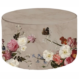 Poef Essenza x Mauritshuis Flower Statement Pouf Stone