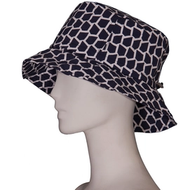 Regenhoed Happy Rainy Days Foldable Nicky Voronoi Navy White