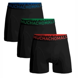 Boxershort Muchachomalo Men Solid The Game Black (3-Delig)-XXL