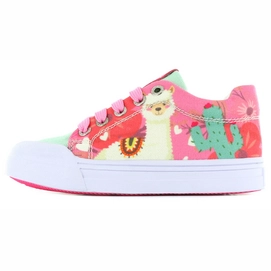 Sneaker Go Banana's Girls Alpaca Pink Green-Schoenmaat 20