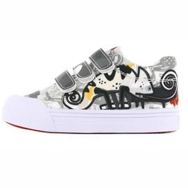 Chaussures Go Banana's Boys Velcro Larry Lizard Blanc Gris-Taille 27