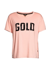 T-Shirt Goldbergh Women Gold Pastell Rose