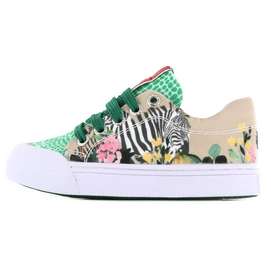 Sneaker Go Banana's Girls Zebra Green Leopardo-Schoenmaat 20
