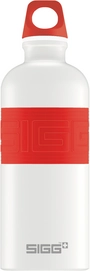 Wasserflasche Sigg CYD Pures Weiß Touch Rot 0.6L