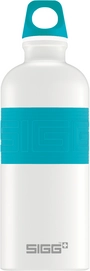 Waterfles Sigg CYD Pure White Touch Aqua 0.6L