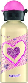 Water Bottle Sigg Hearts Stars Clear 0.4L