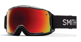 Smith Grom Junior Black Frame Red Sol-X Mirror Skibril