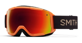 Smith Grom Junior Neon Orange Sunset Frame Red Sol-X Mirror Skibril