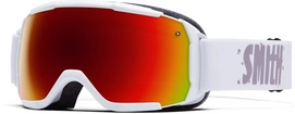 Skibril Smith Grom White Frame Red Sol X Mirror Lens