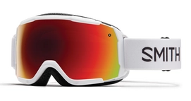 Smith Grom Junior White Frame Red Sol-X Mirror Skibril