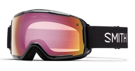 Smith Grom Junior Black Frame Red Sensor Mirror Skibril