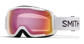 Smith Grom Junior White Frame Red Sensor Mirror Skibril
