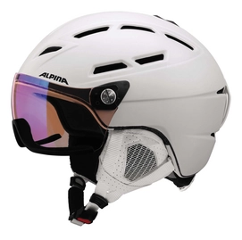 Skihelm Alpina Griva Visor VHM White Matt