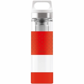Water Bottle Sigg Hot Cold Glass WMB Red 0.4L