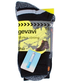Sokken Gevavi GW82 Strong Zwart (2 paar)