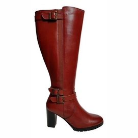 Damenstiefel Custom Made Gosford Rot Wadengröße 45 cm-Schuhgröße 43