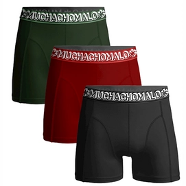 Boxershort Muchachomalo Men Short Solid Green (3-Pack)-M