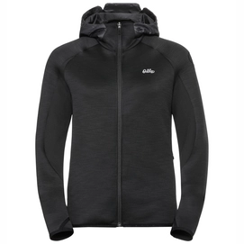 Vest Odlo Women Hoody Midlayer Full Zip Katja Black Melange