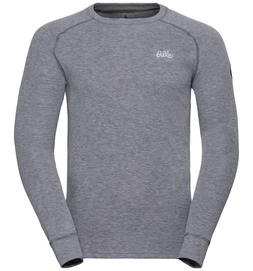 Ondershirt Odlo Men BL Top Crew Neck L/S Adam Grey Melange
