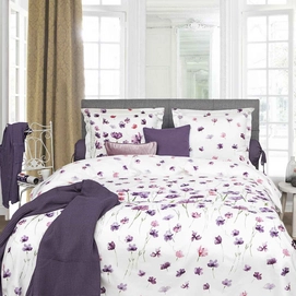 Bettwäsche Heckett & Lane Refined Hilly Lilac Mako-Satin